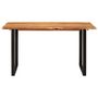 Voir la diapositive 2 : VIDAXL Table de salle a manger 140x70x76 cm Bois d'acacia solide