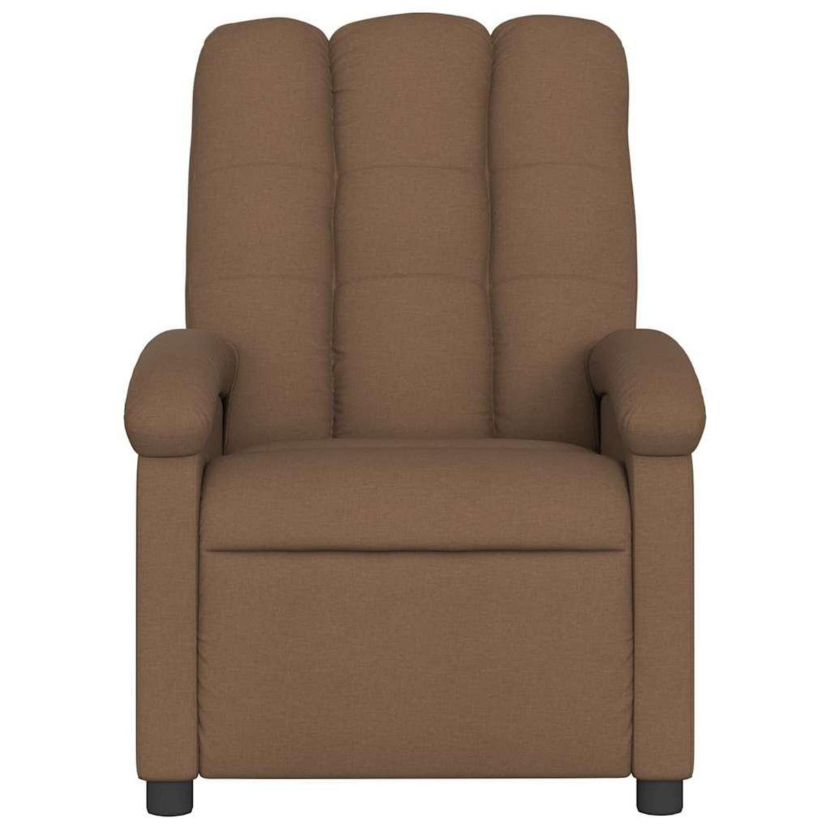 VIDAXL Fauteuil de massage inclinable Marron Tissu