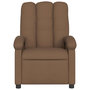 Voir la diapositive 4 : VIDAXL Fauteuil de massage inclinable Marron Tissu