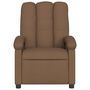 Voir la diapositive 4 : VIDAXL Fauteuil de massage inclinable Marron Tissu