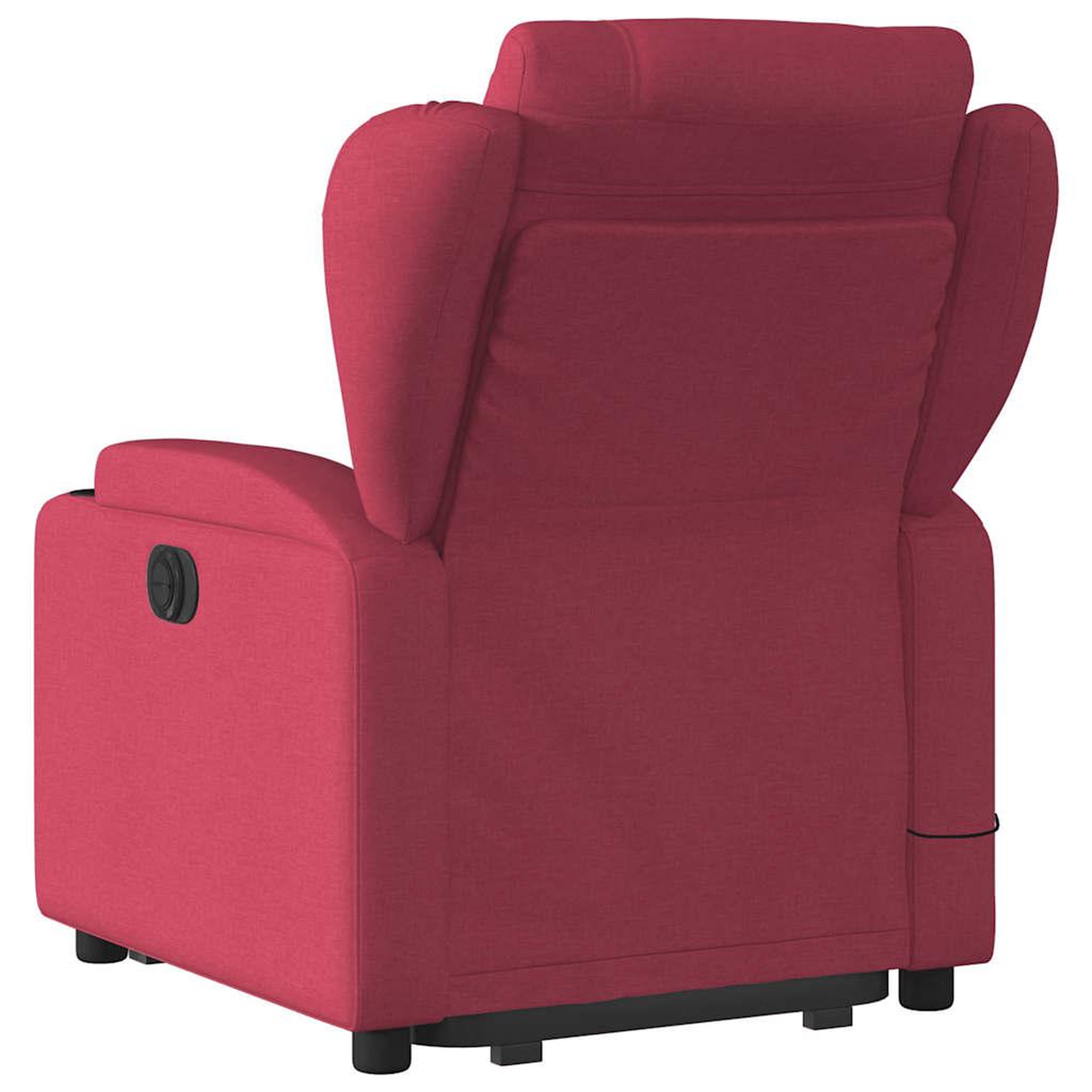 Voir la diapositive 5 : VIDAXL Fauteuil inclinable de massage Rouge bordeaux Tissu