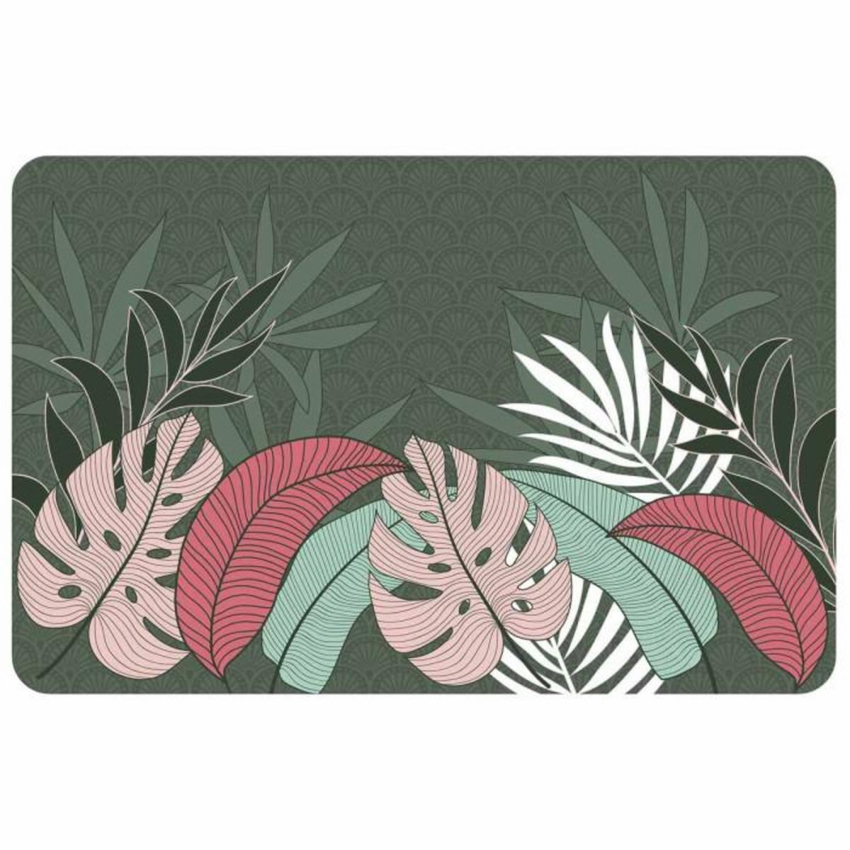 Paris Prix Set de Table Déco  Beauty Jungle  28x44cm Vert
