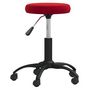 Voir la diapositive 3 : VIDAXL Chaise pivotante de bureau Rouge bordeaux Velours