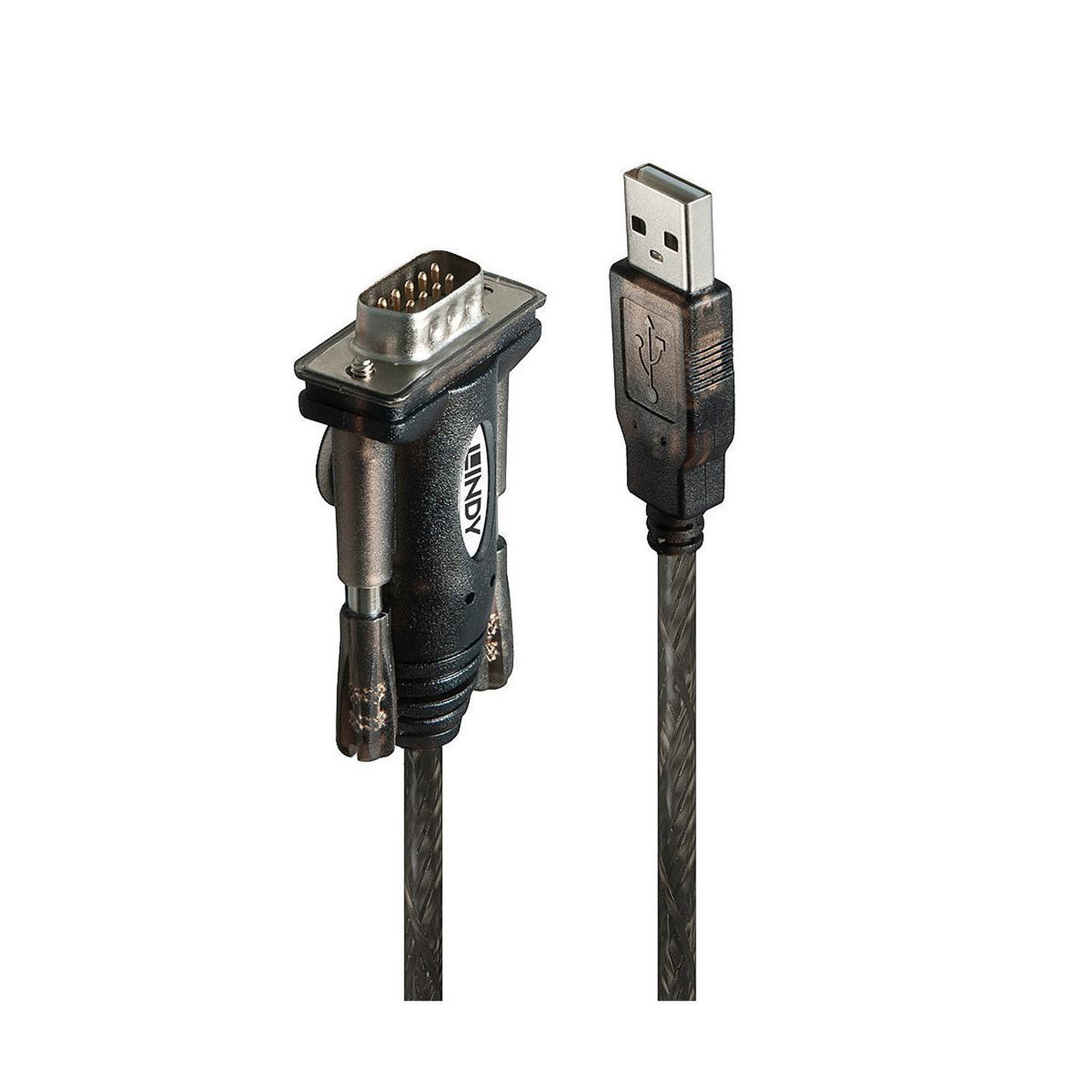 LINDY Lindy 42855 câble série gris, transparent 1,5 m usb type-a db-9
