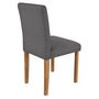 Voir la diapositive 2 : Rendez vous déco Lot de 2 chaises en tissu gris foncé et pieds en bois d'hévéa - Havane