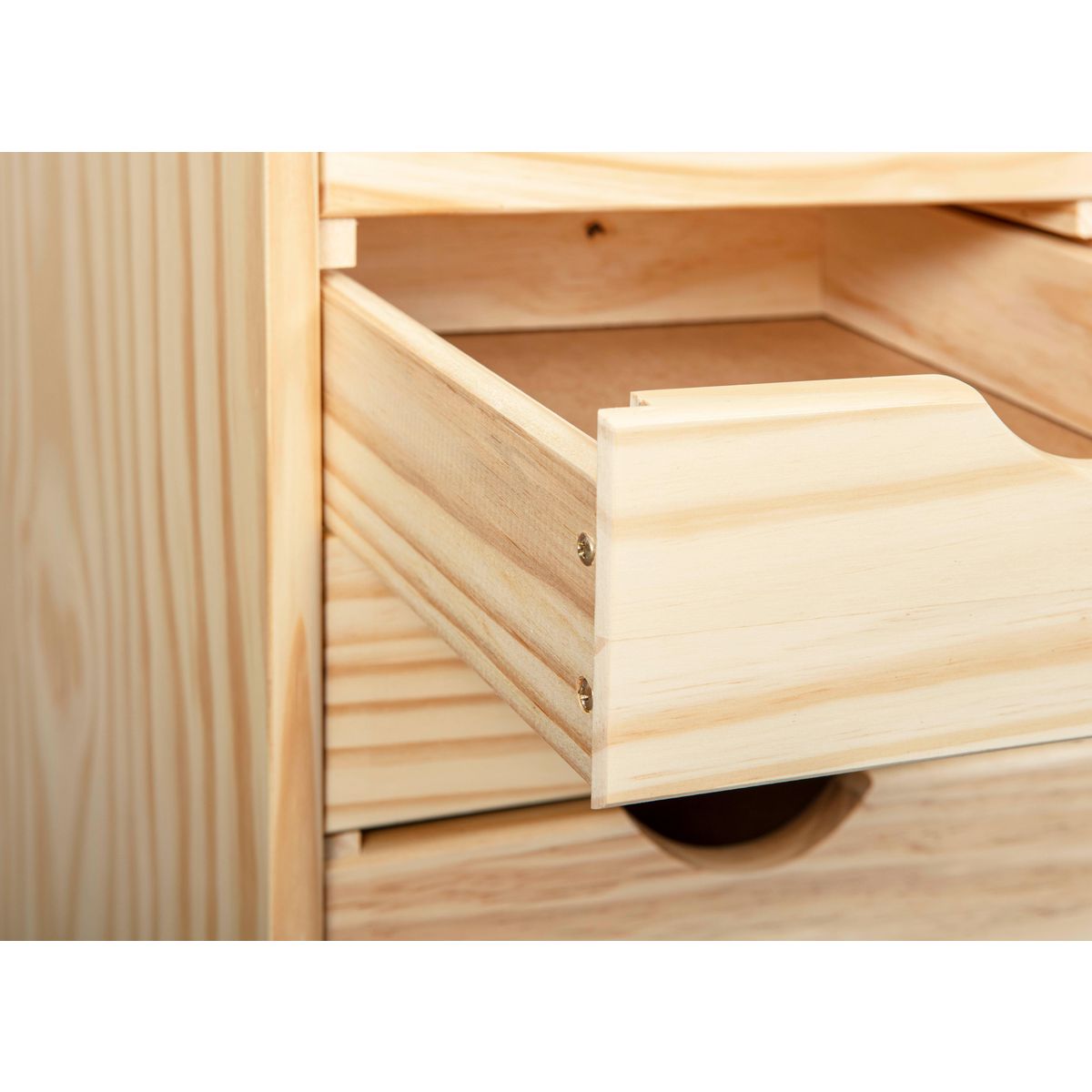 Caisson de bureau en bois massif sur roulettes 6 tiroirs ULLI