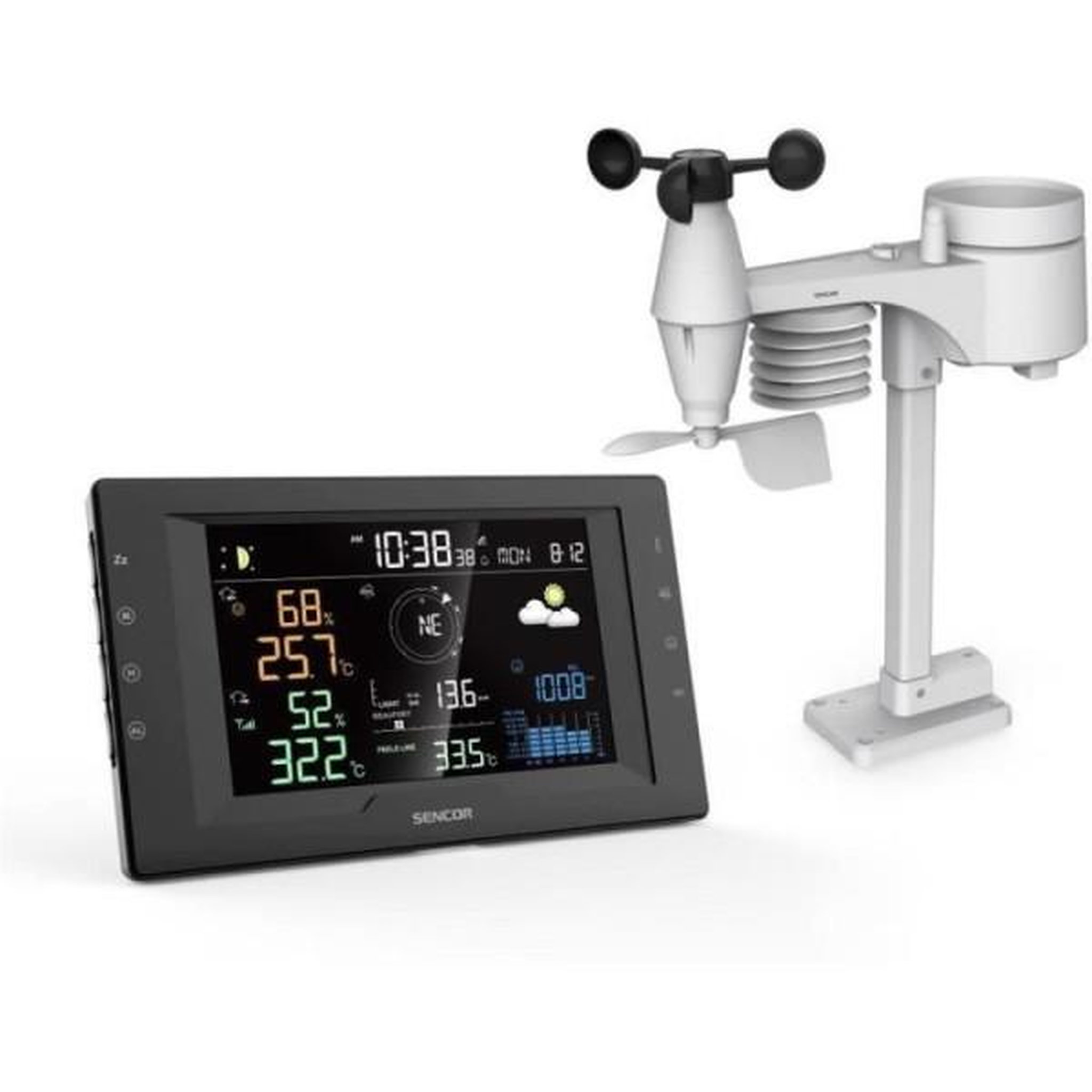 Voir la diapositive 3 : MARKET24 Station météo professionnelle - sencor - sws 9400