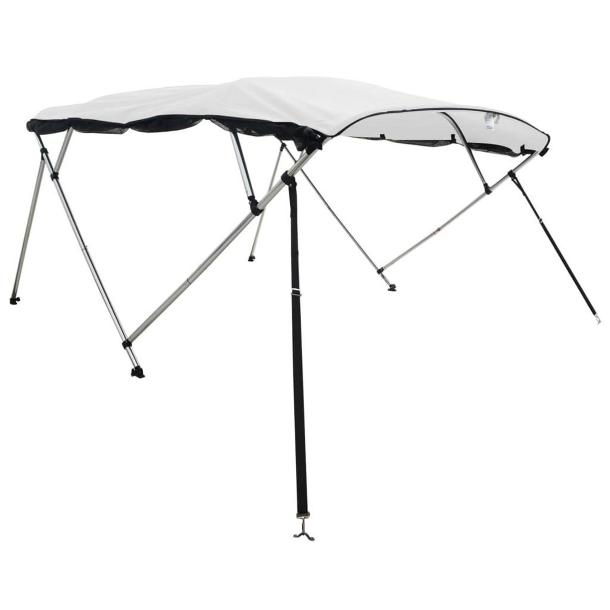 VIDAXL Toit bimini a 4 arceaux parois en maille 243x(200-213)x137 cm