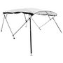 Voir la diapositive 3 : VIDAXL Toit bimini a 4 arceaux parois en maille 243x(200-213)x137 cm