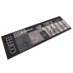 VIDAXL Tapis de cuisine lavable impression cafe noir 60x180 cm velours