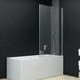 Voir la diapositive 3 : VIDAXL Cabine de douche pliable 3 panneaux ESG 130x138 cm