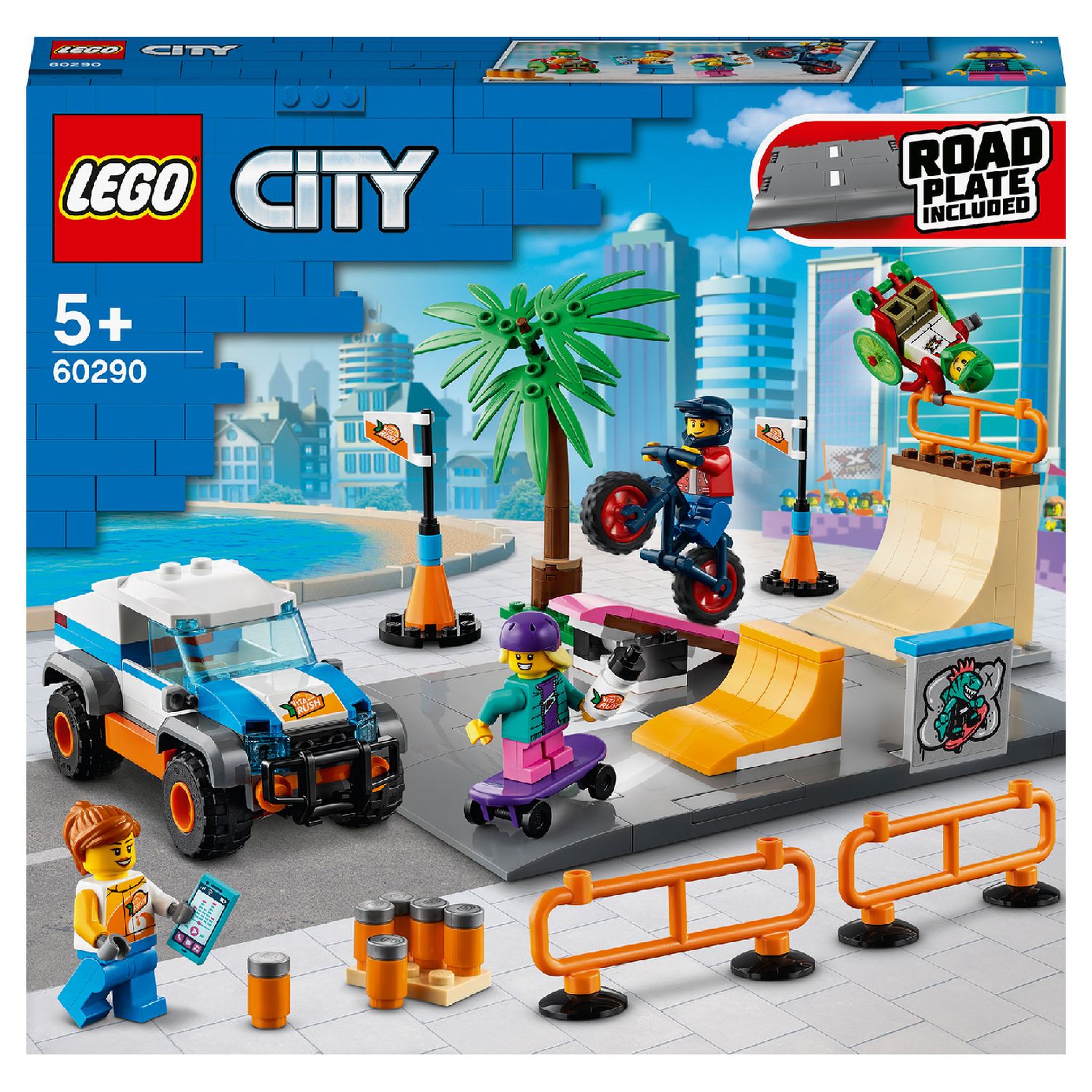 Voir la diapositive 1 : LEGO City 60290 Le skatepark