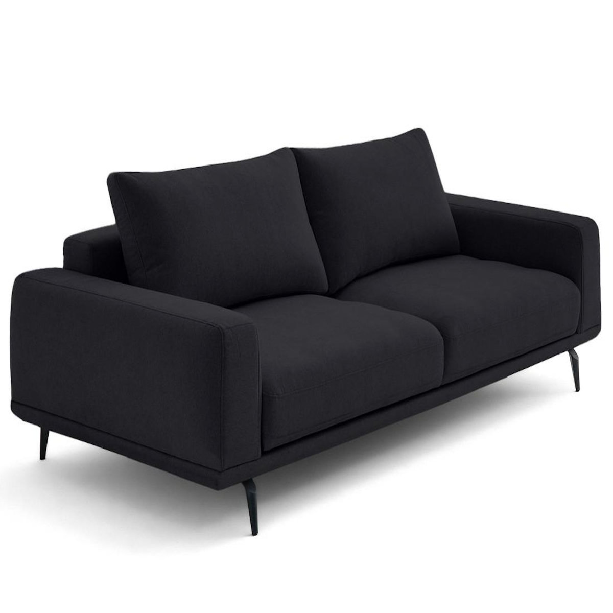 LISA DESIGN Vicence - canapé droit 3 places convertible en tissu