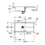 Voir la diapositive 5 : Grohe GROHE - Evier composite avec egouttoir - K400