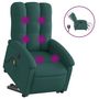 Voir la diapositive 2 : VIDAXL Fauteuil inclinable de massage electrique Vert fonce Tissu