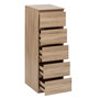 Voir la diapositive 3 : FIVE Chiffonnier 5 tiroirs DOLO - Beige