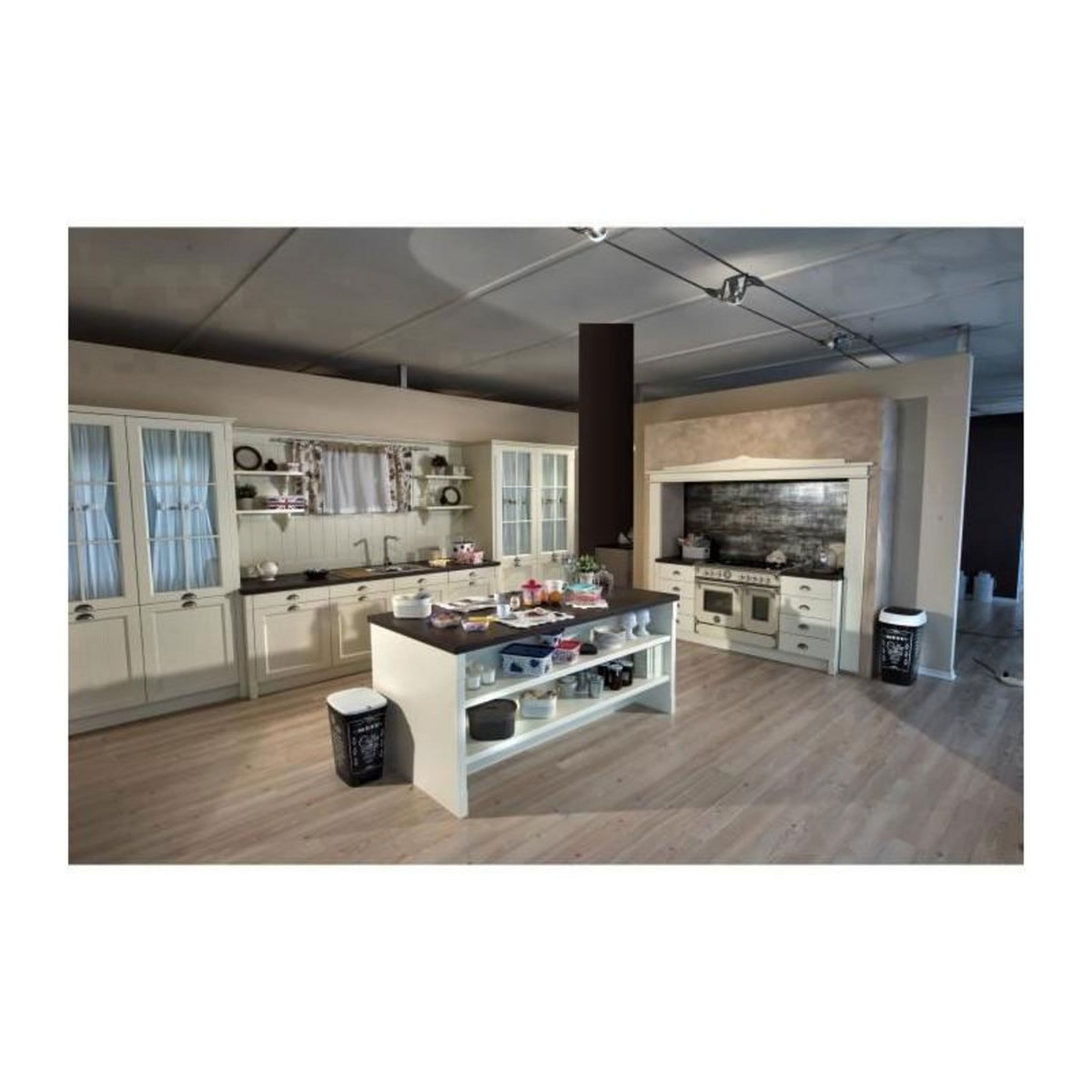 KIS KIS Poubelle de cuisine a pédale - Noir - Motif coffee - 42.5L