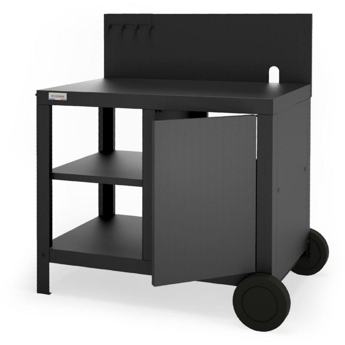 Le marquier Desserte SIGNATURE ALLURE noir compatible planchas Allure avec couvercle SIGNATURE ALLURE NOIRE