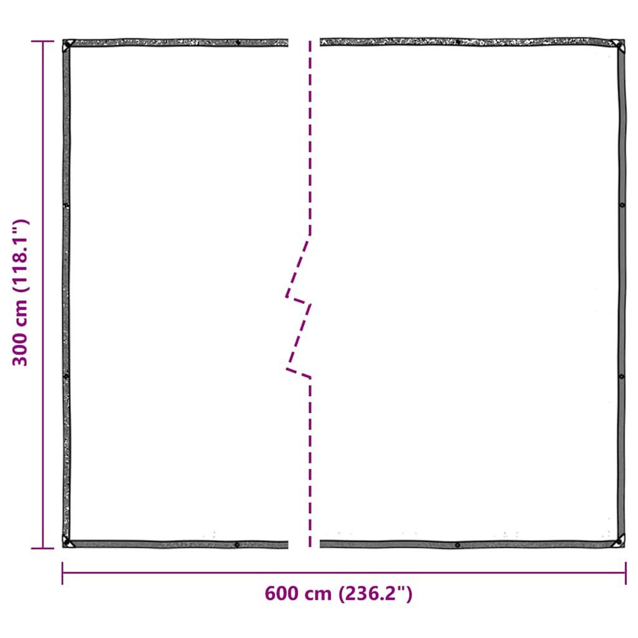 Voir la diapositive 6 : VIDAXL Bache transparente avec œillets 3x6 m polyethylene