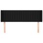Voir la diapositive 3 : VIDAXL Tete de lit avec oreilles Noir 147x16x78/88 cm Tissu