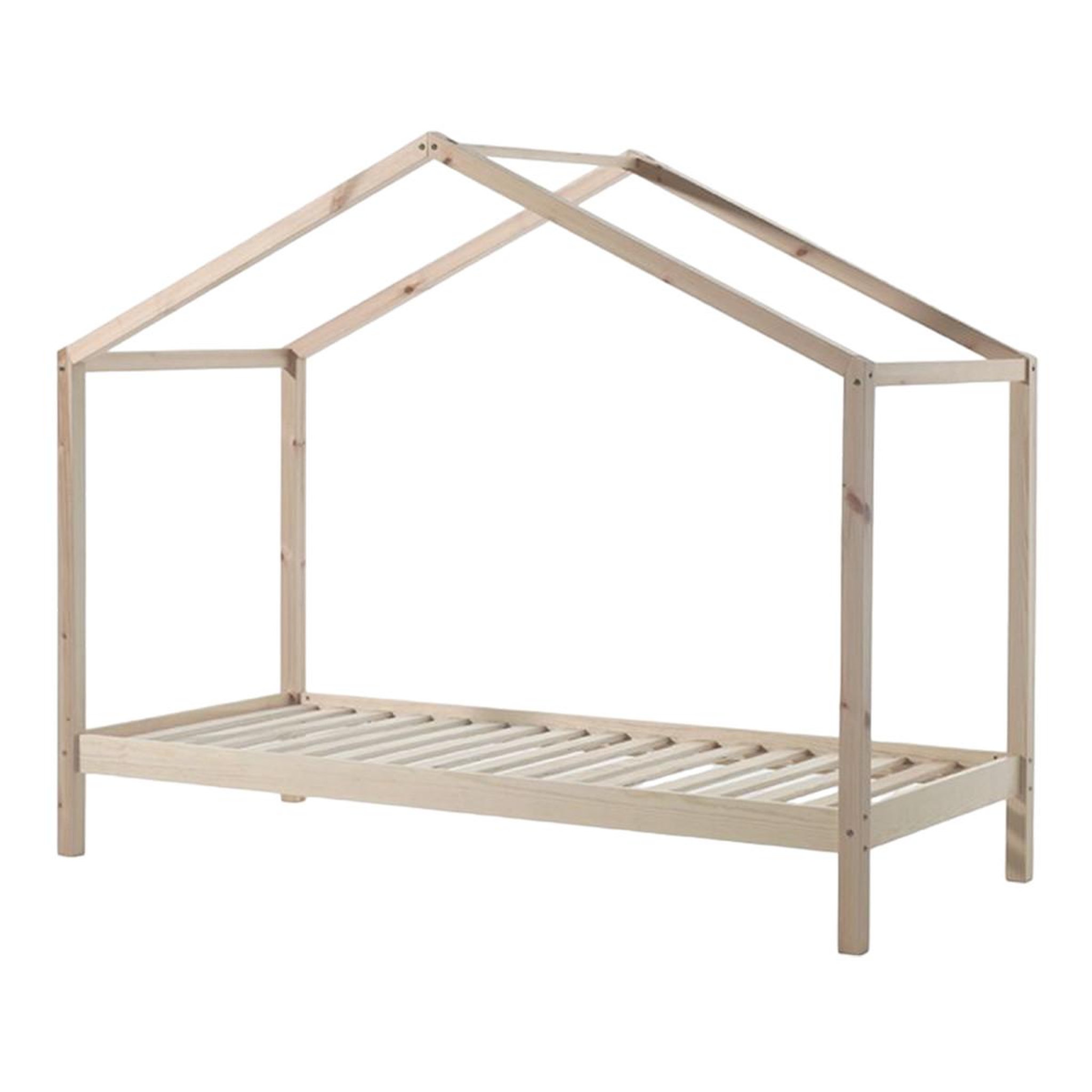 Voir la diapositive 1 : Paris Prix Lit Enfant Cabane  Dallas II  90x200cm Naturel