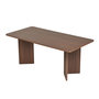 Voir la diapositive 1 : Habitat et Jardin Table à manger en bois  Linza  180 x 90 x 75 cm - Noyer