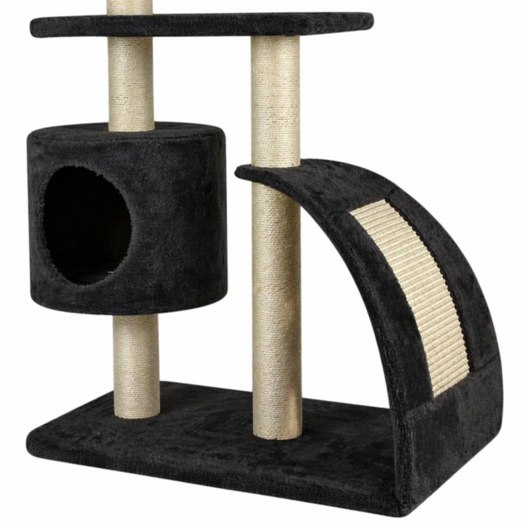Voir la diapositive 4 : MON AMI LUKI Arbre à chat griffoir avec refuge et 2 plateformes