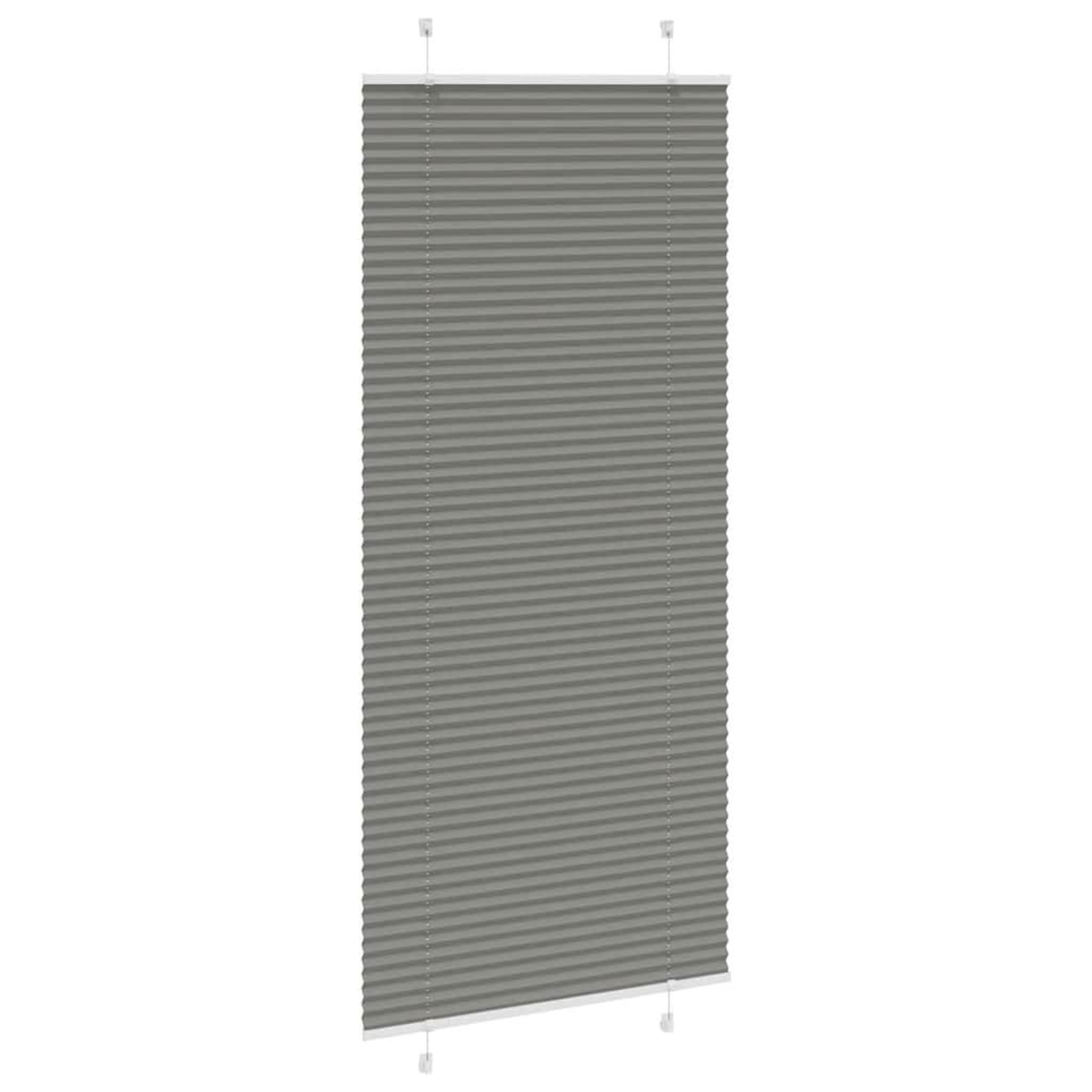 Voir la diapositive 4 : VIDAXL Store plisse anthracite 95x200 cm largeur du tissu 94,4 cm