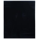 VIDAXL Film de fenetre statique depoli noir 90x1000 cm PVC