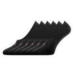 FILA Lot de 6 paires de chaussettes invisibles / protège-pieds. Coloris disponibles : Noir