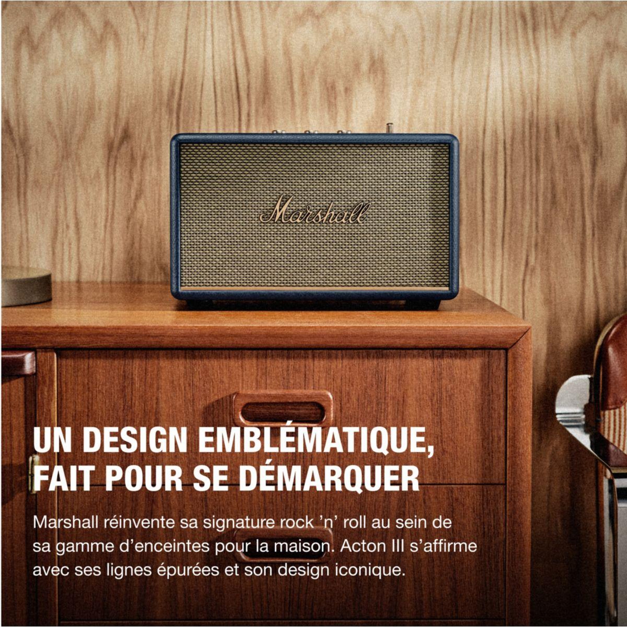 Voir la diapositive 5 : MARSHALL Enceinte résidentielle acton iii midnight