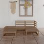 Voir la diapositive 1 : VIDAXL Salon de jardin 5 pcs marron miel bois de pin massif