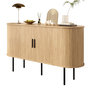 Voir la diapositive 1 : MERAX Buffet 2 porte(s) 0 tiroir(s) - 140 cm naturel mdf