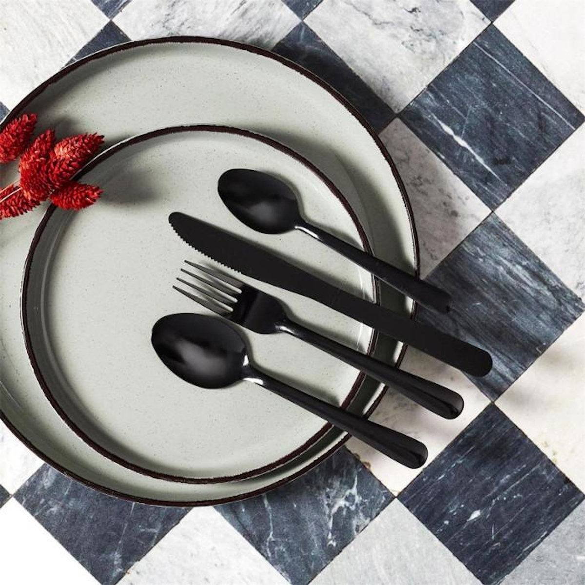 Paris Prix Ménagère 16 Pièces  Harmony  20cm Noir