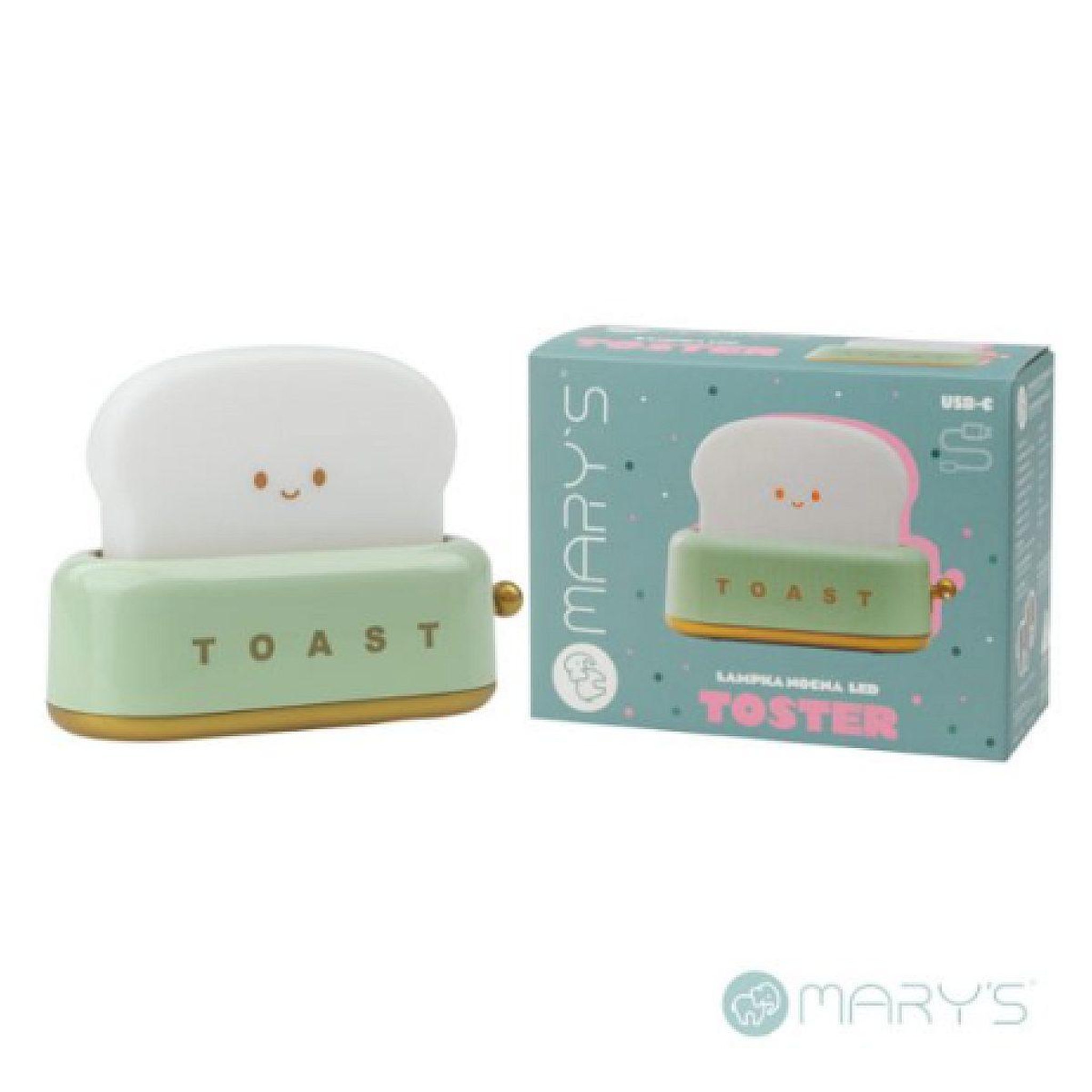 Voir la diapositive 2 : MARY'S Veilleuse led - toaster vert