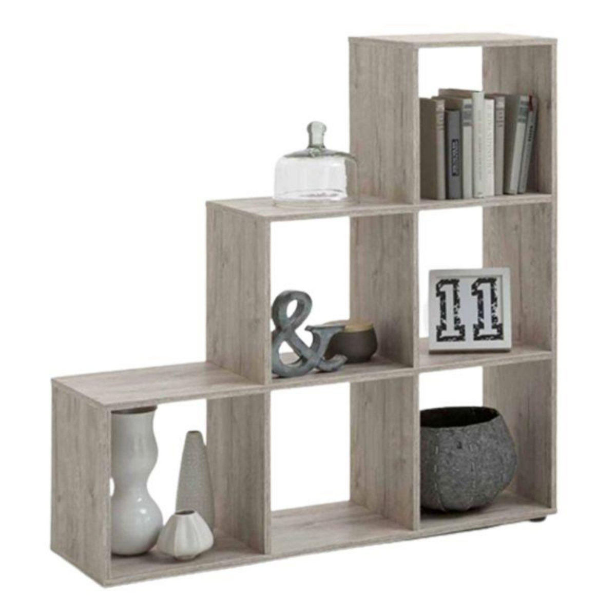 Paris Prix Étagère 6 Cases Design  Gaman  108cm Chêne Sable