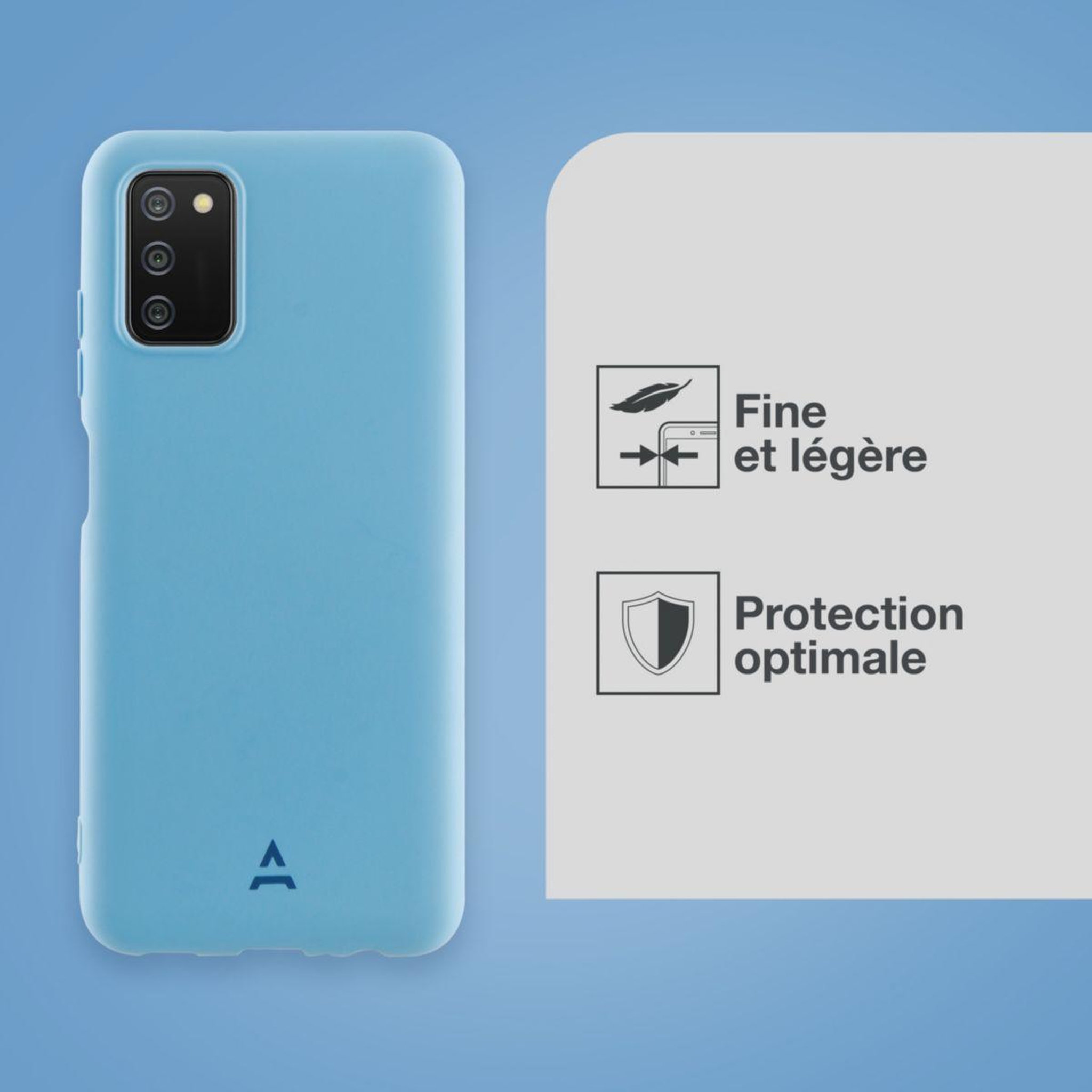Voir la diapositive 2 : ADEQWAT Coque Samsung A03s bleu - Solidaire