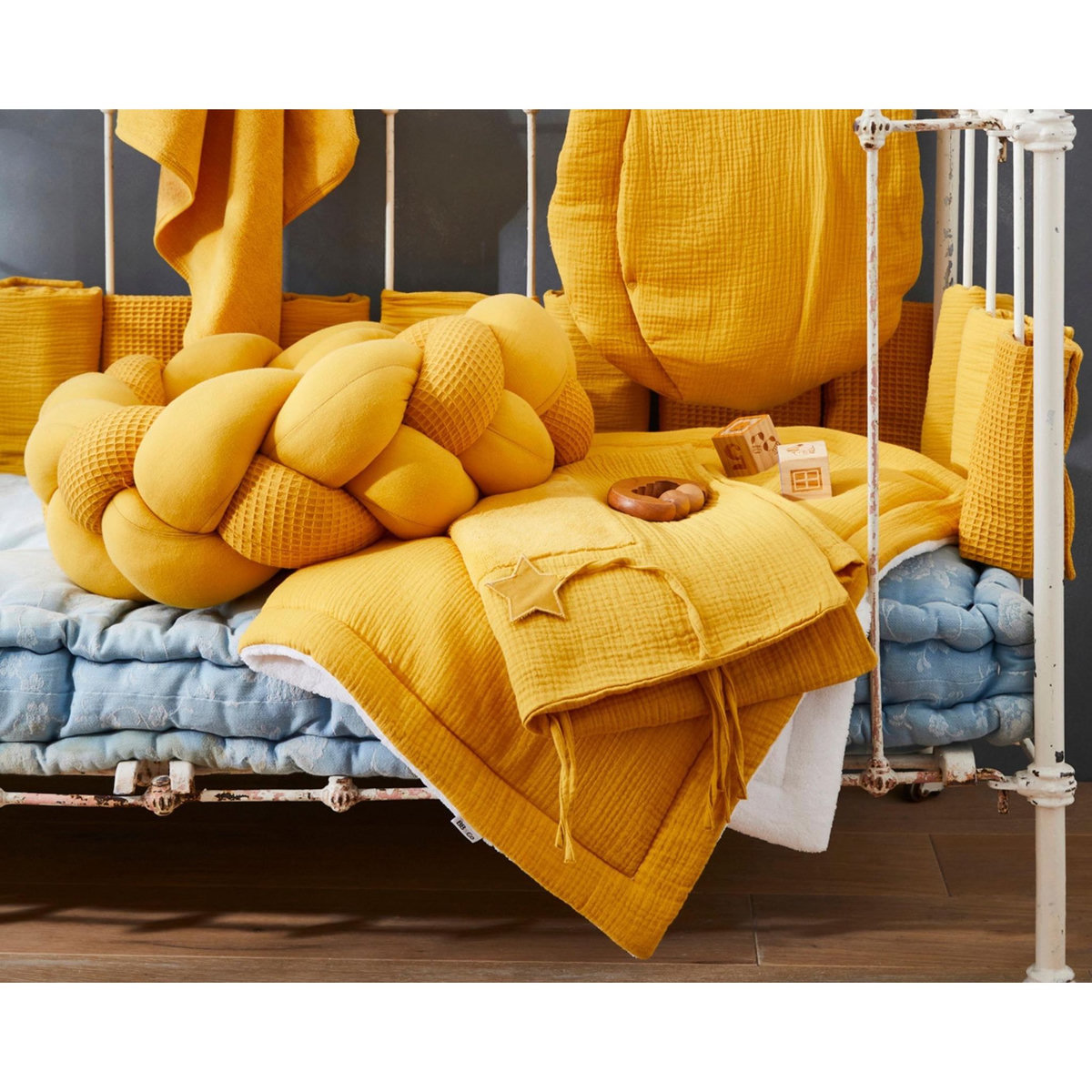 BB&CO Housse pour matelas à langer bébé 100 % coton Mix and Match