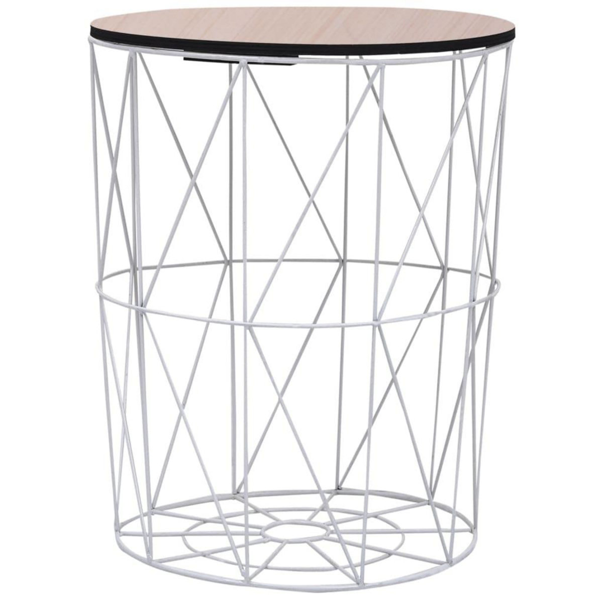 VIDAXL Table basse Blanc Ø 47 cm