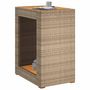 Voir la diapositive 4 : VIDAXL Table d'appoint de jardin dessus en bois beige 60x40x75 cm
