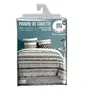 Paris Prix Parure de Lit 3 Pièces  Pinky  240x220cm Blanc & Noir