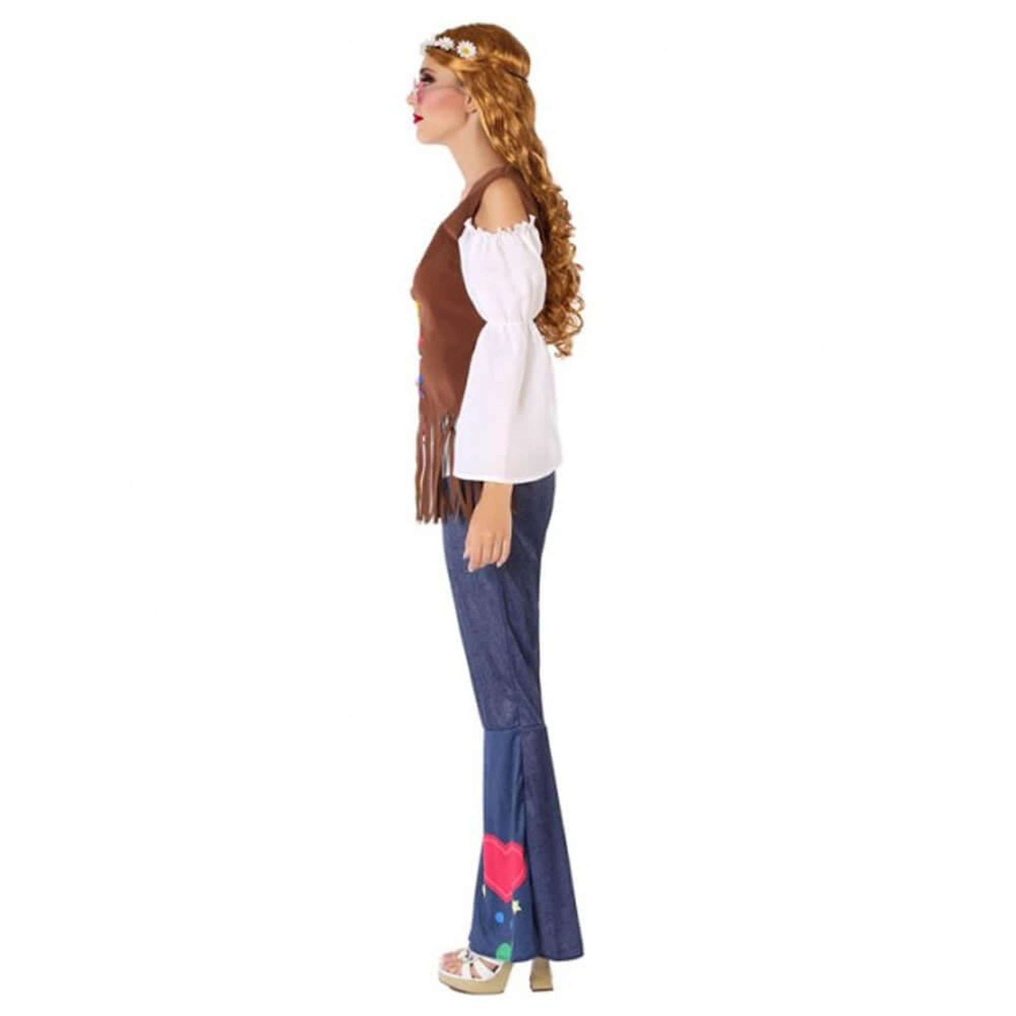 Voir la diapositive 2 : ATOSA Déguisement Hippie - Femme - Taille M/L - M/L