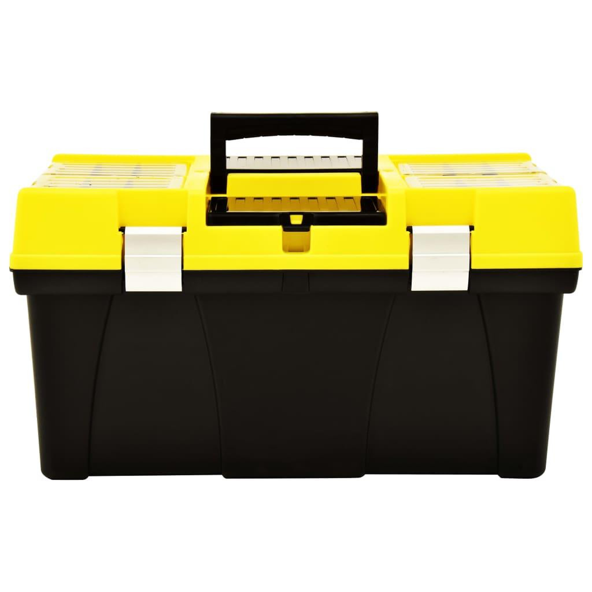 Voir la diapositive 2 : VIDAXL Boîte a outils plastique 595x337x316 mm jaune