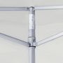 Voir la diapositive 3 : VIDAXL Tente de reception pliable avec 2 parois 2x2 m Acier Blanc