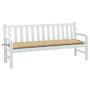 Voir la diapositive 1 : VIDAXL Coussin de banc de jardin beige melange 180x50x7 cm tissu