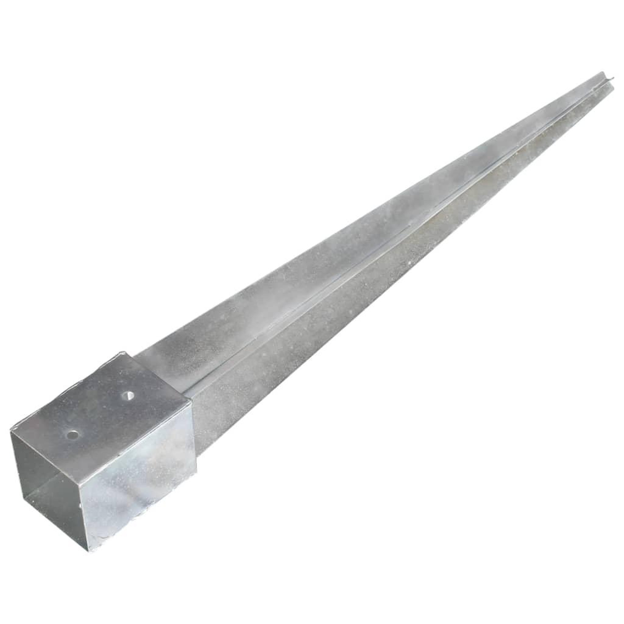 Voir la diapositive 3 : VIDAXL Piquets au sol 12 pcs Argente 10x10x91 cm Acier galvanise