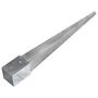 Voir la diapositive 3 : VIDAXL Piquets au sol 12 pcs Argente 10x10x91 cm Acier galvanise