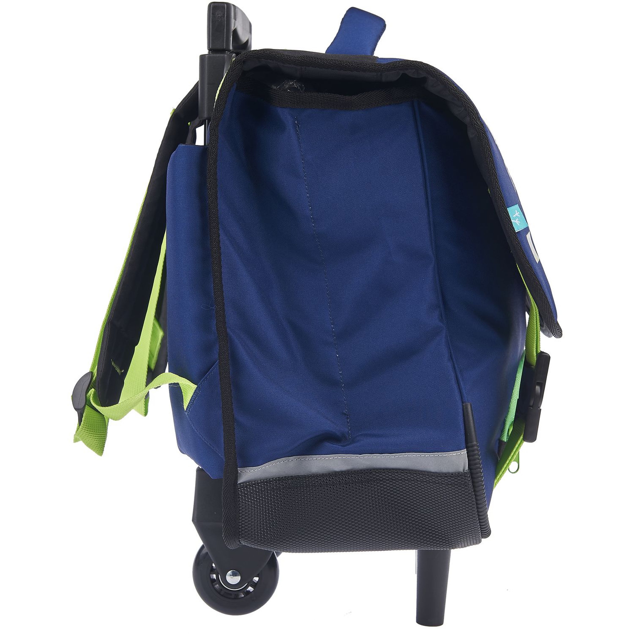 Voir la diapositive 3 : AUCHAN Cartable à roulettes bleu MODERN GAMING