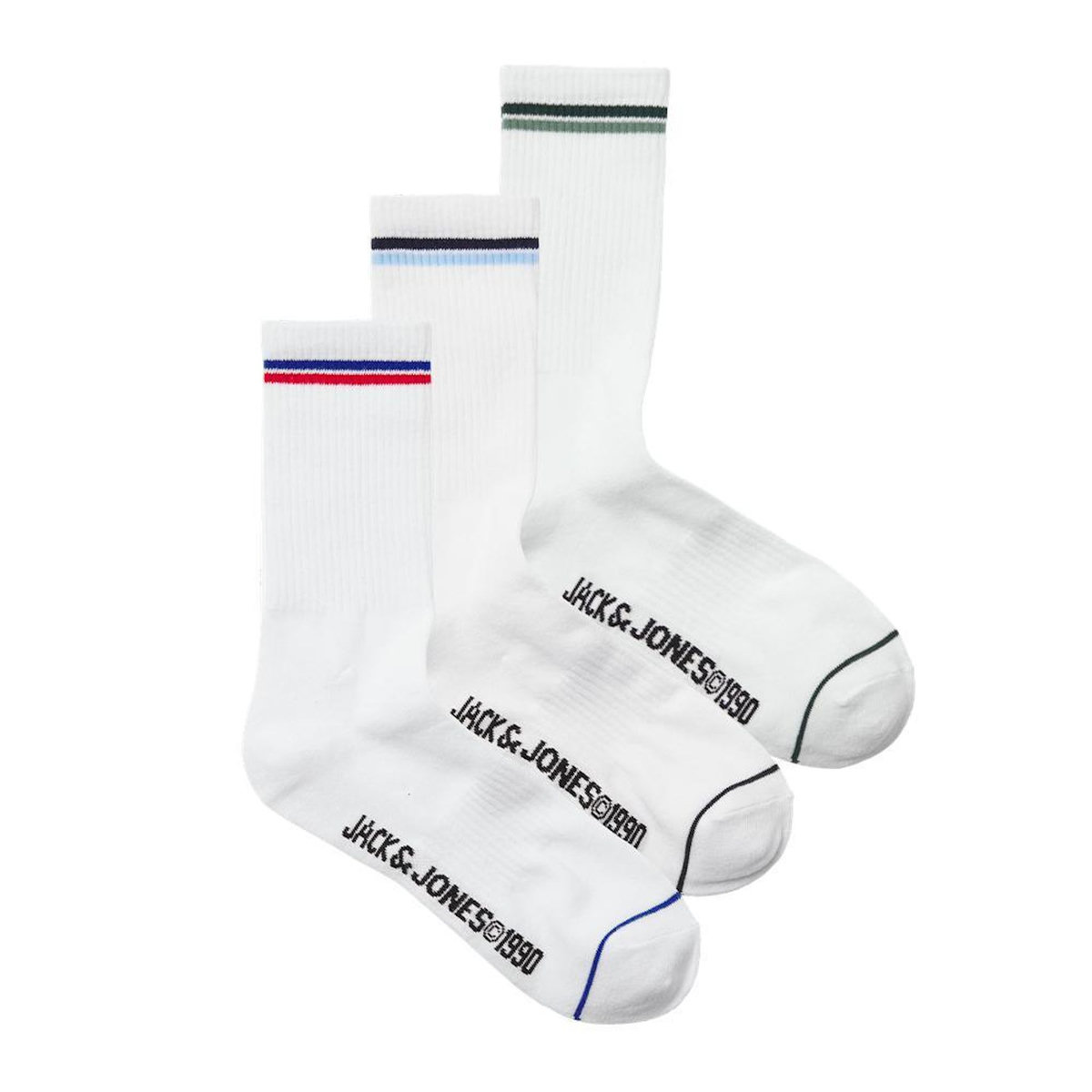 Jack & Jones Lot de 3 Paires de Chaussettes hes Homme Jack & Jones Jason
