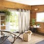 Voir la diapositive 1 : Home collection Rideau 100% coton uni